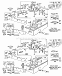 Part Location Diagram of 299637 Briggs and Stratton Kit-pump/choke Dia